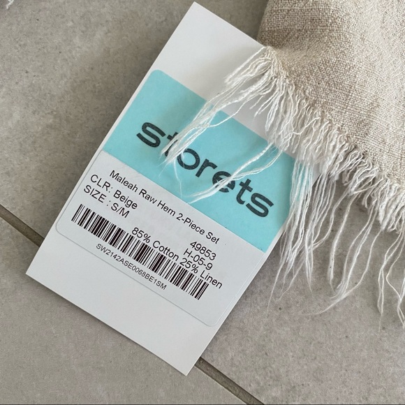 STORETS MALEAH RAW HEM LINEN SHIRT - Picture 6 of 11